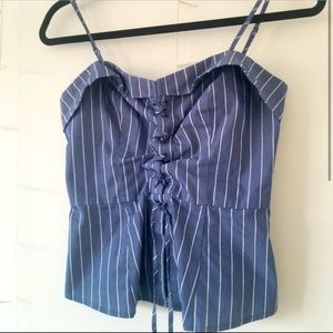 Dynamite size S blue woman top